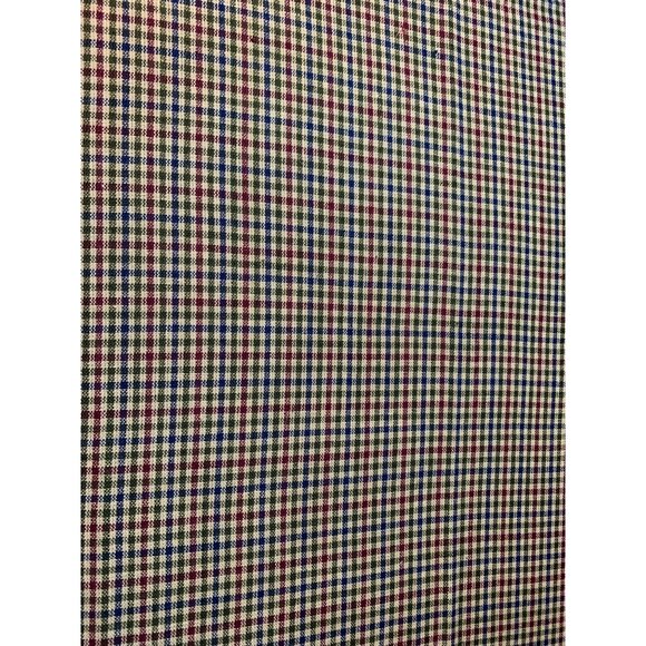 Blue & Red Plaid Cotton Fabric 1/2 Yard 42" Wide For Sewing & Crafting - Picture 1 of 5